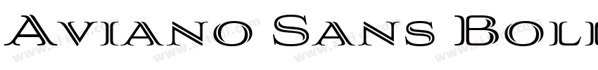 Aviano Sans Bold Bol字体转换